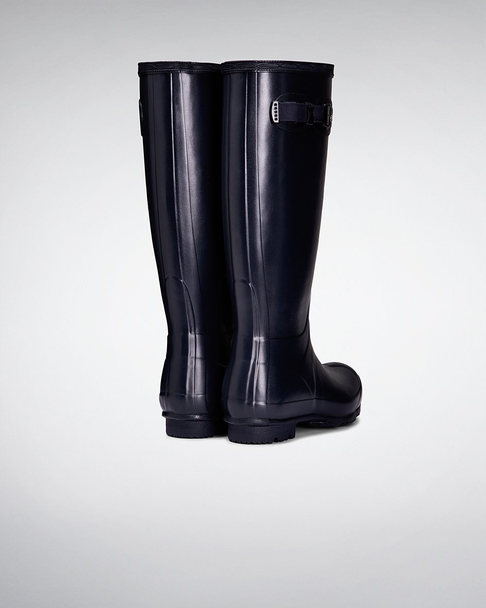 Women Hunter Norris Field | Tall Rain Boots Navy | NZ-46031-PIVG